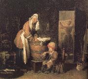 Jean Baptiste Simeon Chardin Women washing clothes Sweden oil painting artist